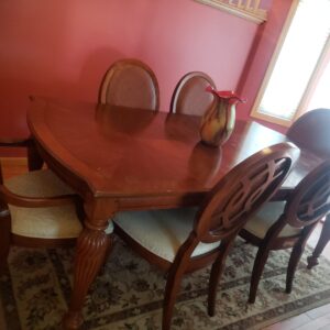 Dining table with chairs