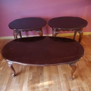 Table with coffee tables